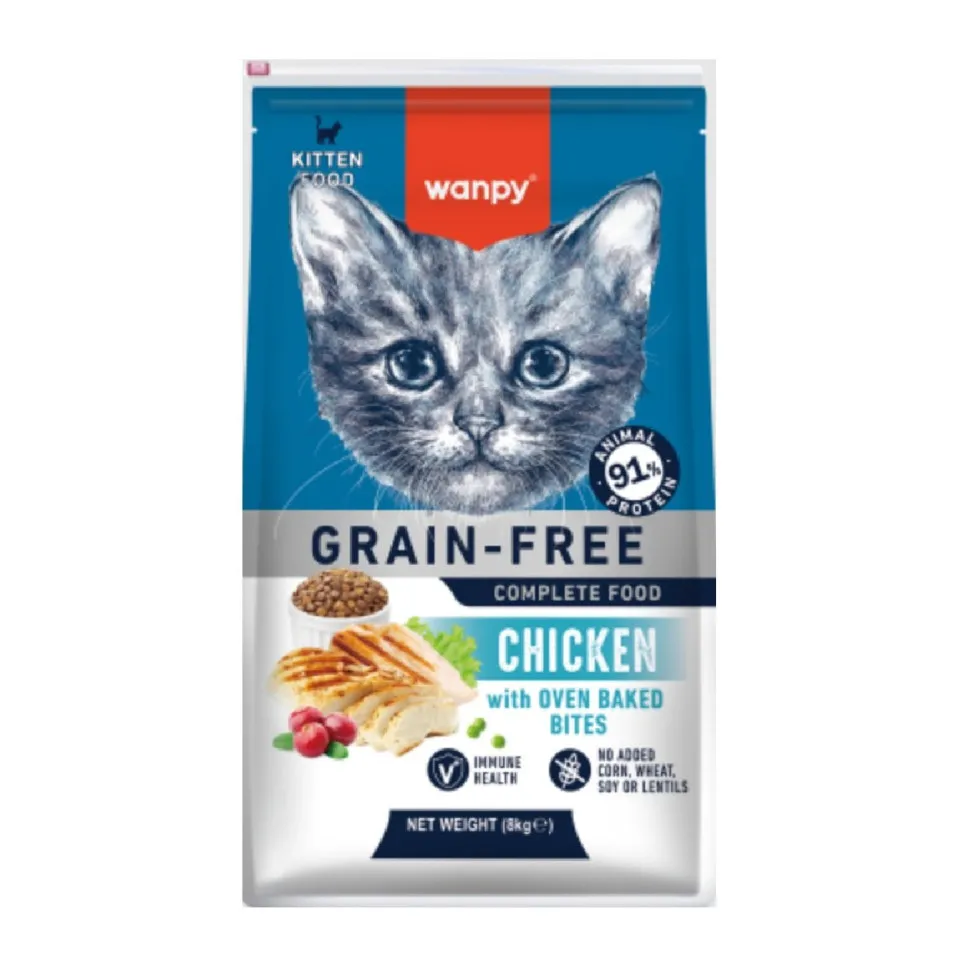 غذای خشک بچه گربه ونپی مرغ Wanpy Kitten Food-Chicken-8kg
