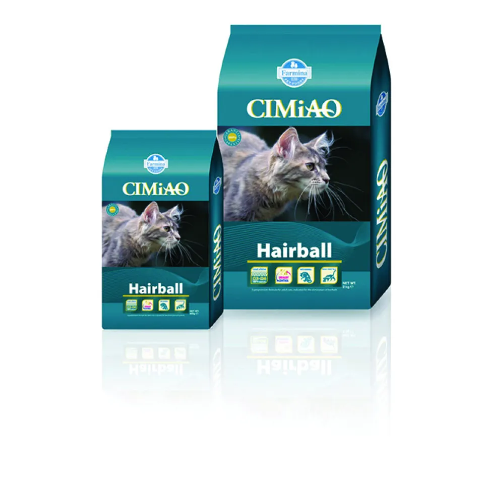 غذای خشک گربه CIMiAO مخصوص دفع گلوله های مو از دستگاه گوارش :: CIMiAO Hairball