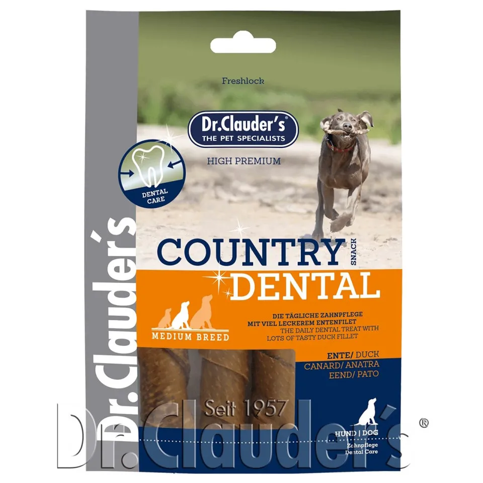 تشویقی دنتال سگ دکتر کلادرز کانتری اردک Dr.Clauder ́s Country Dental Snack Duck