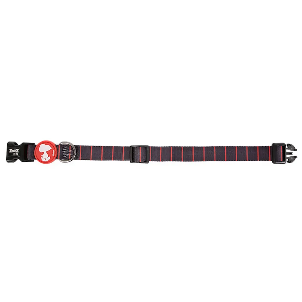 قلاده گردنی اسنوپی سیاه قرمز : Zooz Collar Snoopy Black Red