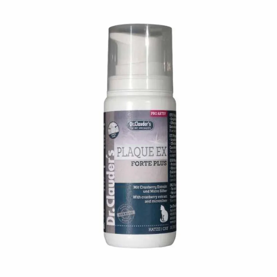سرم ضد جرم و پلاک دندان دکتر کلاودرز گربه  Dr. Clauder's Plaque EX Forte Plus