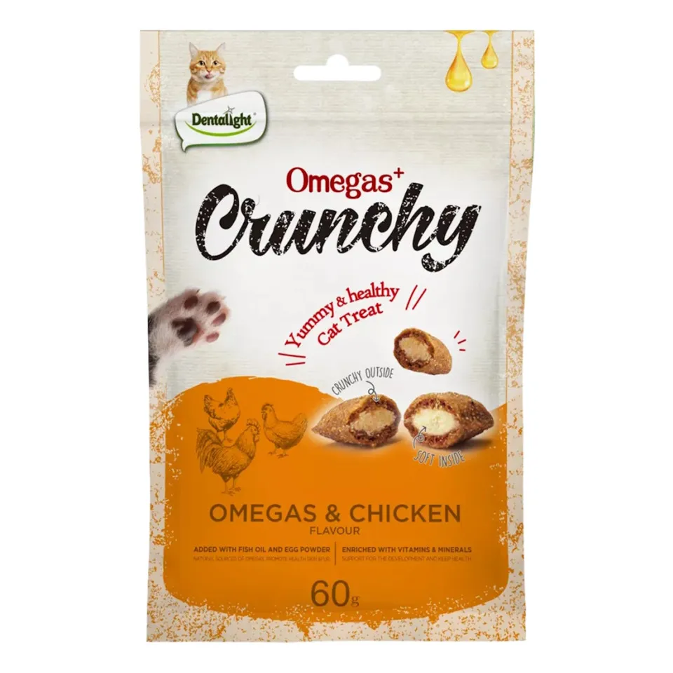 دنتالایت مرغ حاوی امگا :: Dentalight Cat Treat Omegas & Chicken