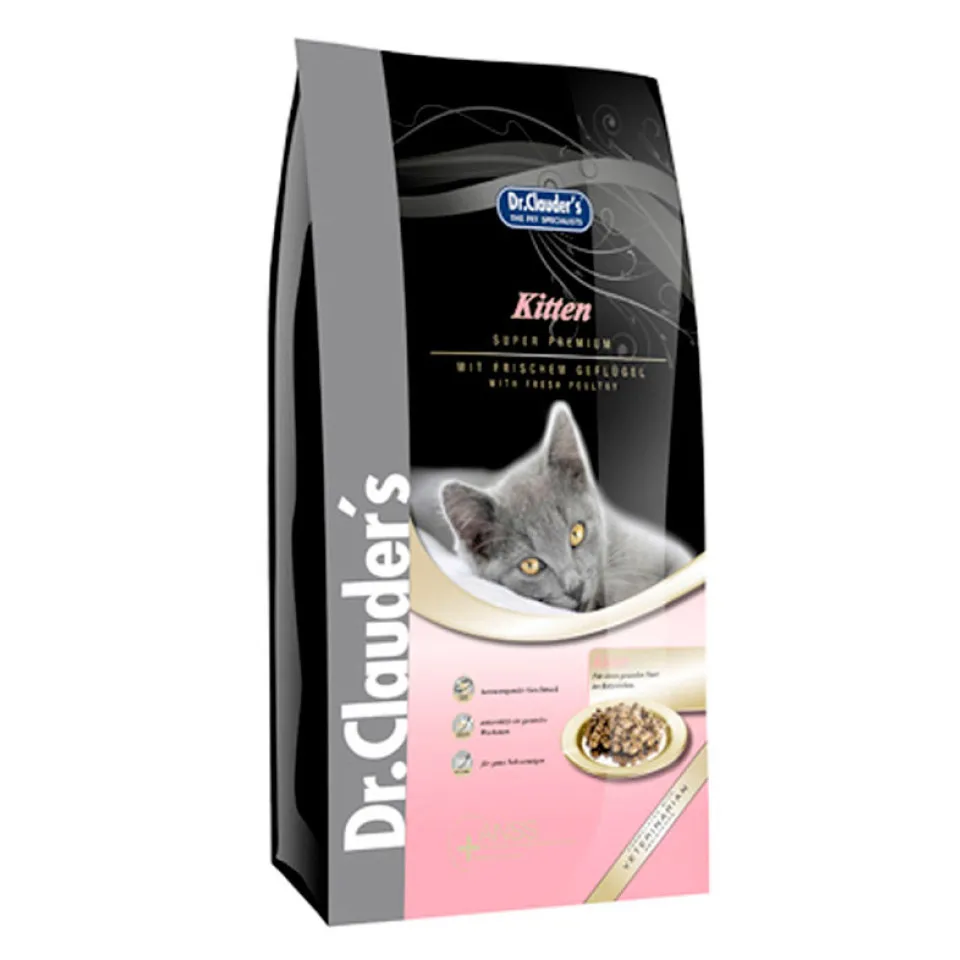 غذای خشک گربه دکتر کلادرز مخصوص بچه گربه حاوی گوشت مرغ :: Dr.Clauder's Cat Kitten