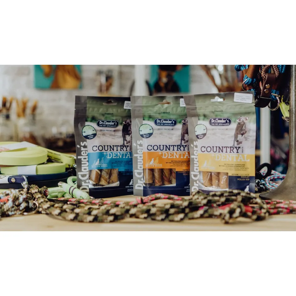 تشویقی دنتال سگ دکتر کلادرز کانتری اردک Dr.Clauder ́s Country Dental Snack Duck