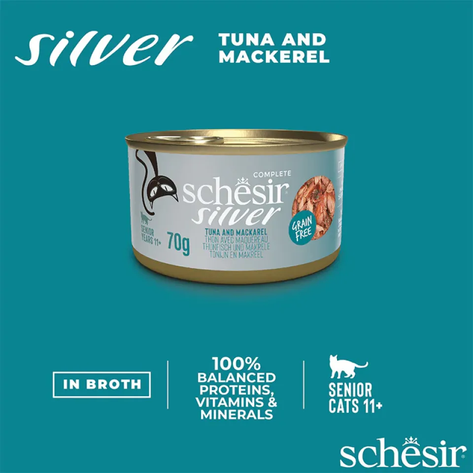 کنسرو شسیر سیلور مرغ در سس : Schesir Chicken in broth 70g in can