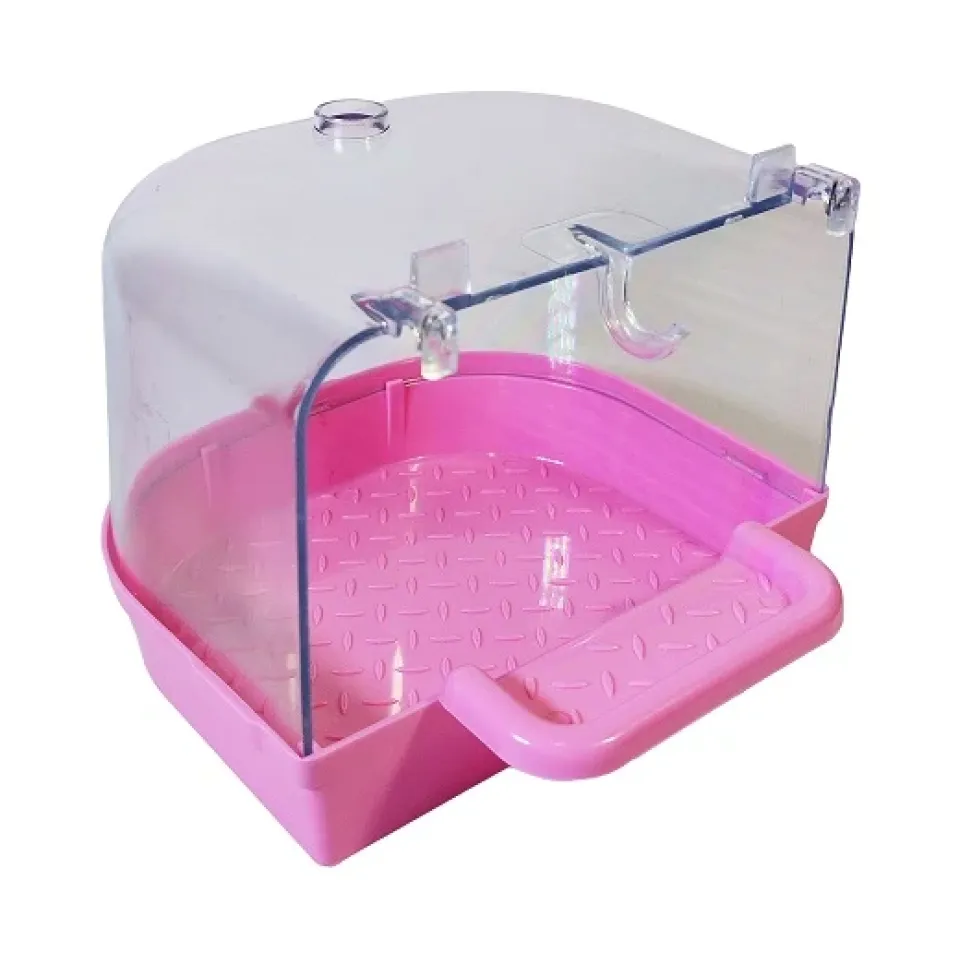 وان حمام بیرون قفس پرنده جاوا Java Bathtub outside the birdcage