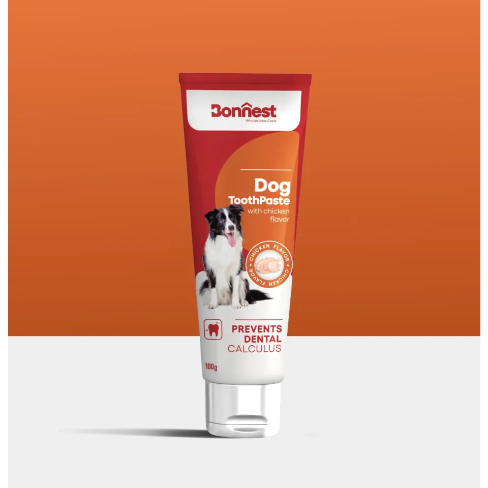 خمیر دندان سگ بونست با طعم مرغ Bonnest Dog ToothPaste With Chicken Flavor