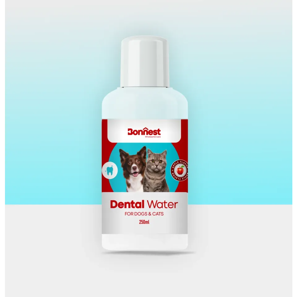 محلول مراقبت از دهان و دندان سگ و گربه بونست با طعم سیب  Bonnest Dental Water Additive Apple Flavor 