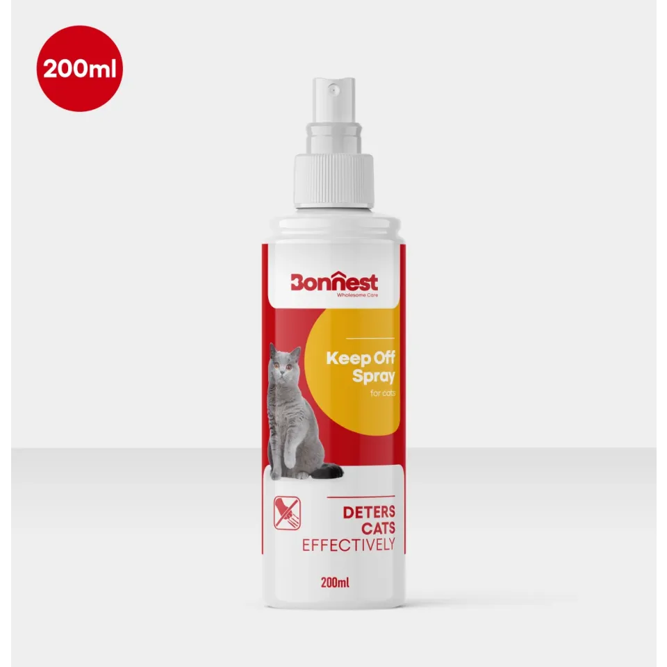 اسپری بازدارنده گربه با رایحه لیمو شیرین 200میل Bonnest Keep Of Spray (Cat) 