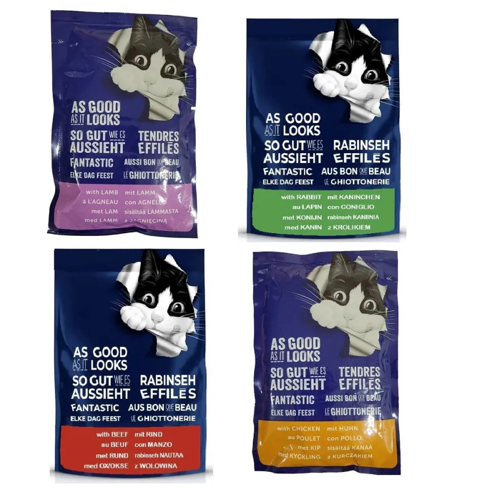 پوچ گربه فلیکس مولتی پک گوشت (خرگوش،بره،بیف،مرغ) Pourin Felix Pouch Multi Pack 