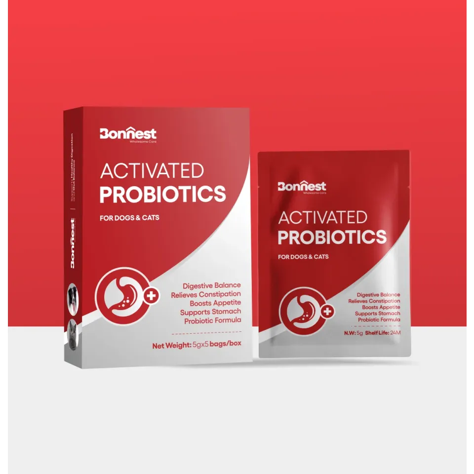 ساشه‌ پروبیوتیک فعال بونست مخصوص سگ و گربه Bonnest Activated Probiotics Sachets 