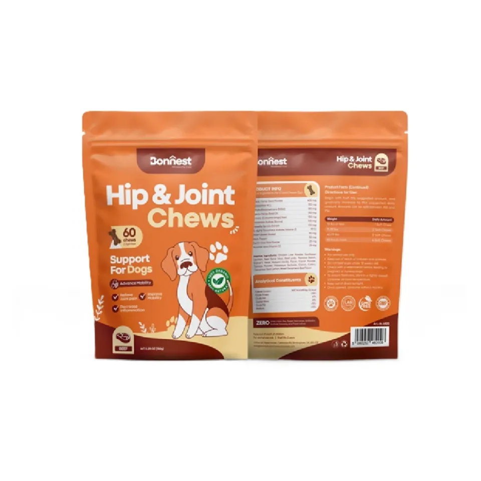 تشویقی جویدنی سگ تقویت مفصل و ران بونست  Bonnest Hip & Joint Chews (Dog-60T)