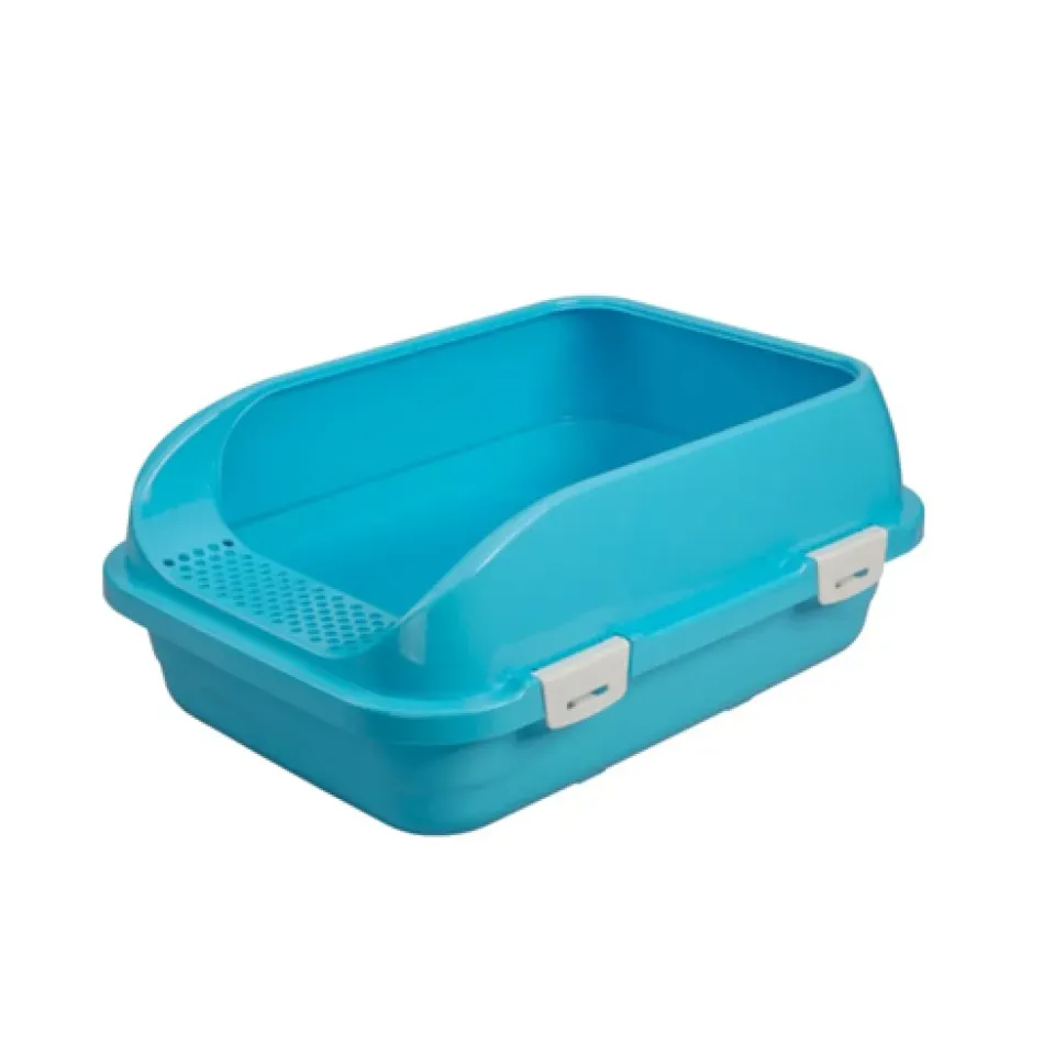 ظرف خاک گربه لبه دار متوسط جوی پت Joy Pet Cat Litter Tray with Rim Gray