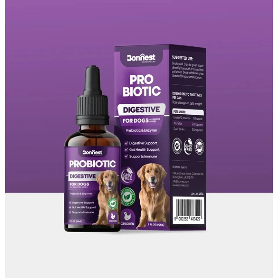 قطره پروبیوتیک سگ بونستBonnest Probiotic Drops-Dog(60ml)