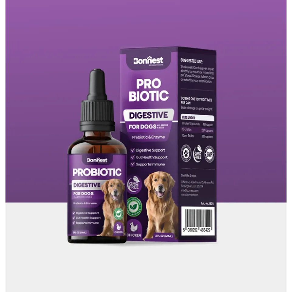 قطره پروبیوتیک سگ بونستBonnest Probiotic Drops-Dog(60ml)