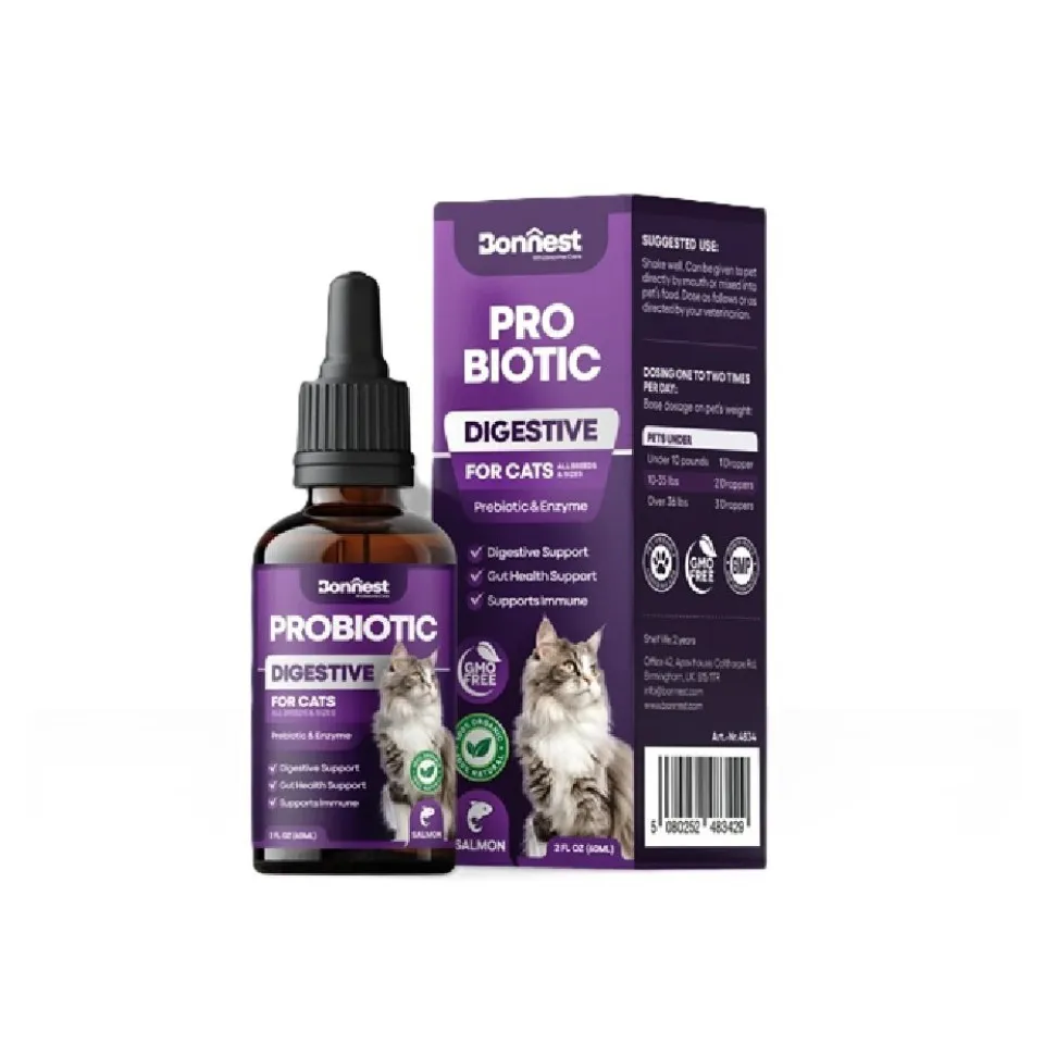 قطره پروبیوتیک گربه بونستBonnest Probiotic Drops-Cat(60ml)