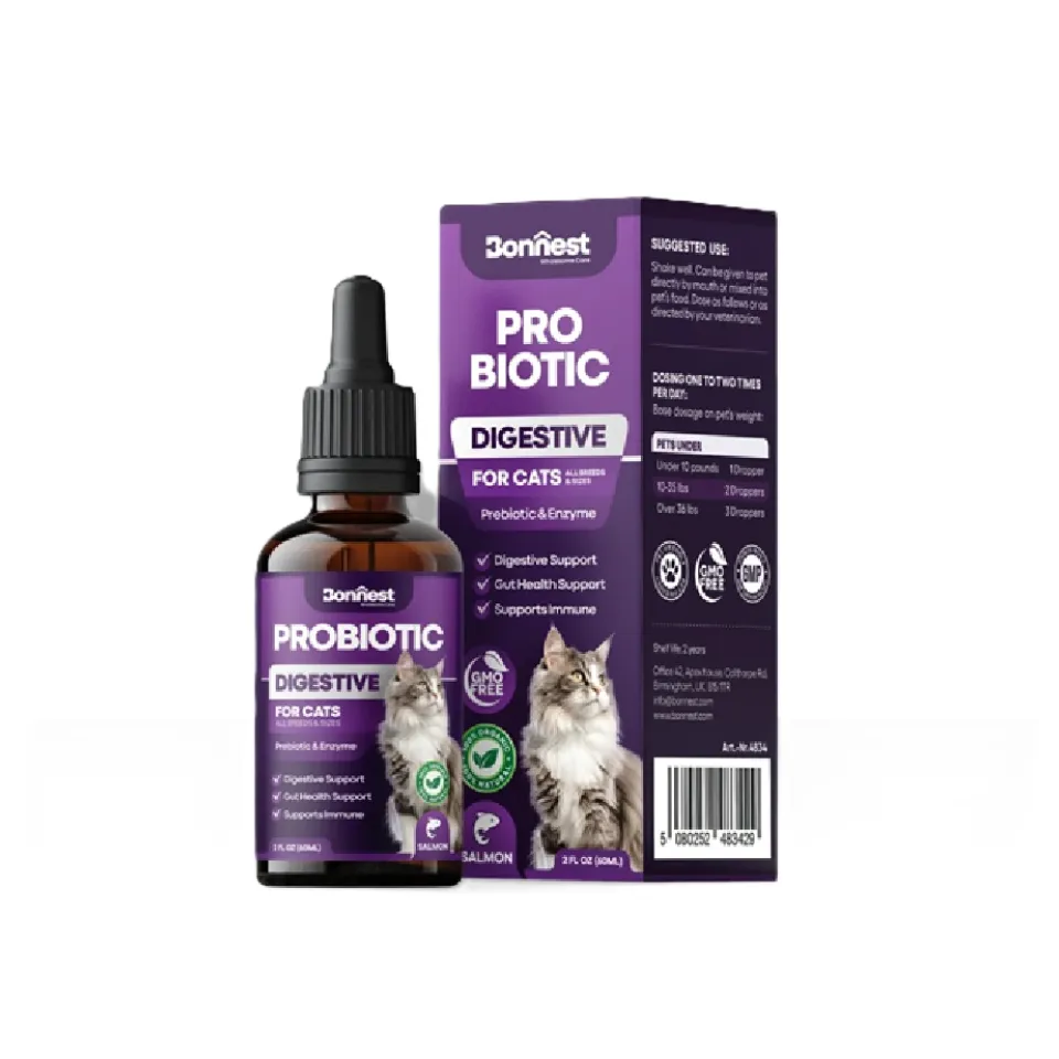 قطره پروبیوتیک گربه بونستBonnest Probiotic Drops-Cat(60ml)
