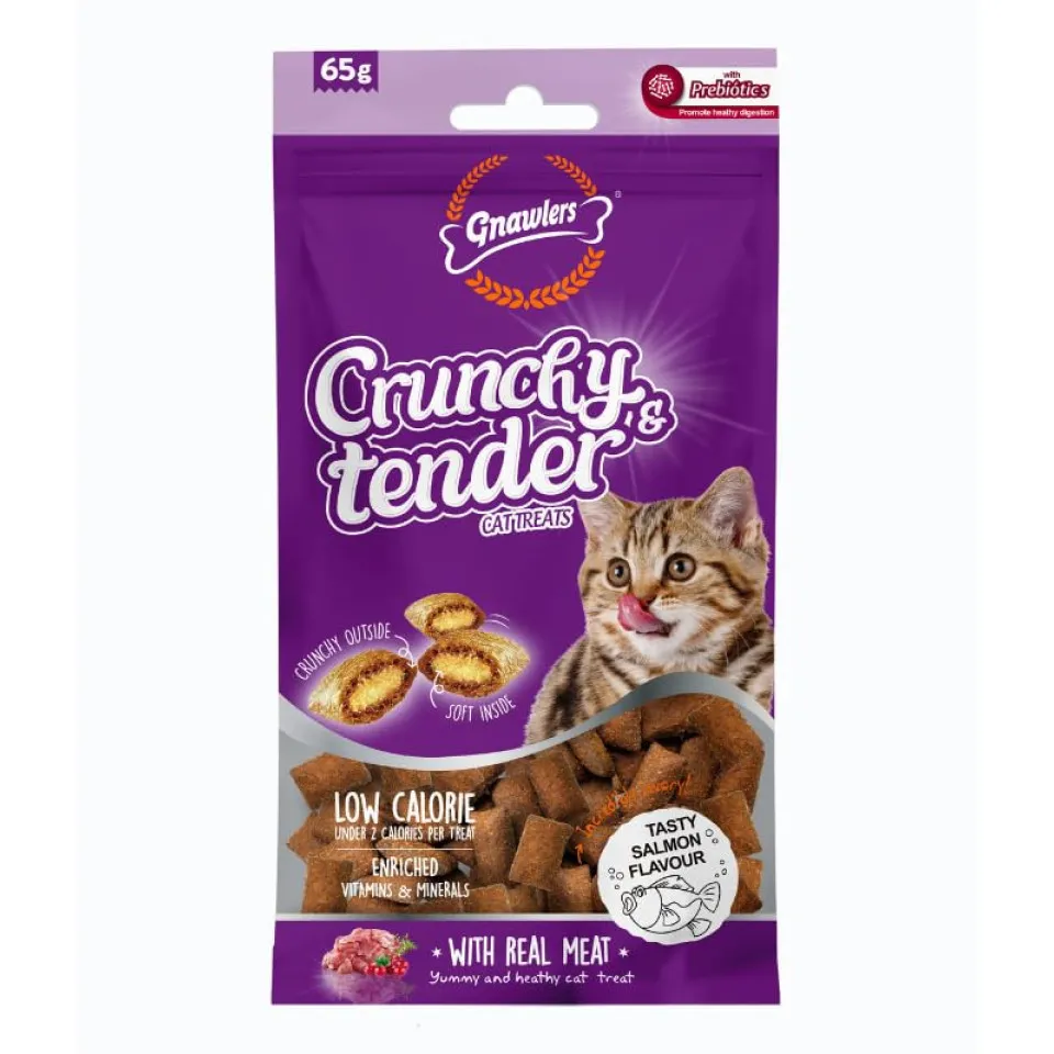 تشویقی کرانچی مغذدار گنالرز سالمون :: GNAWLERS Crunchy & Tender Salmon
