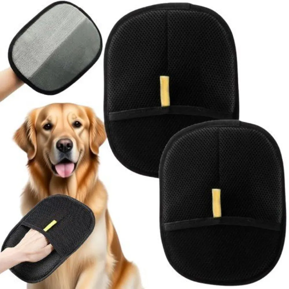 دستکش پرزگیر مغناطیسی سگ و گربه Black magnetic glove lint remover for Cats & dogs