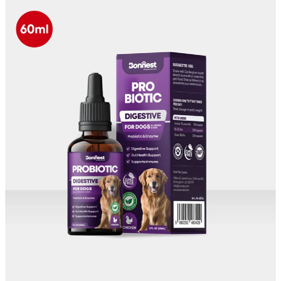 قطره پروبیوتیک سگ بونستBonnest Probiotic Drops-Dog(60ml)