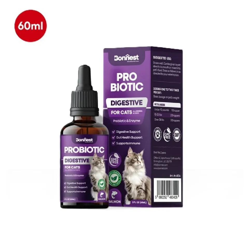 قطره پروبیوتیک گربه بونستBonnest Probiotic Drops-Cat(60ml)