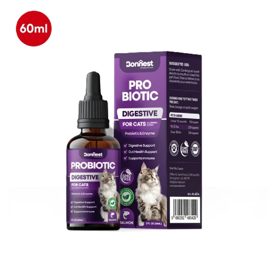 قطره پروبیوتیک گربه بونستBonnest Probiotic Drops-Cat(60ml)