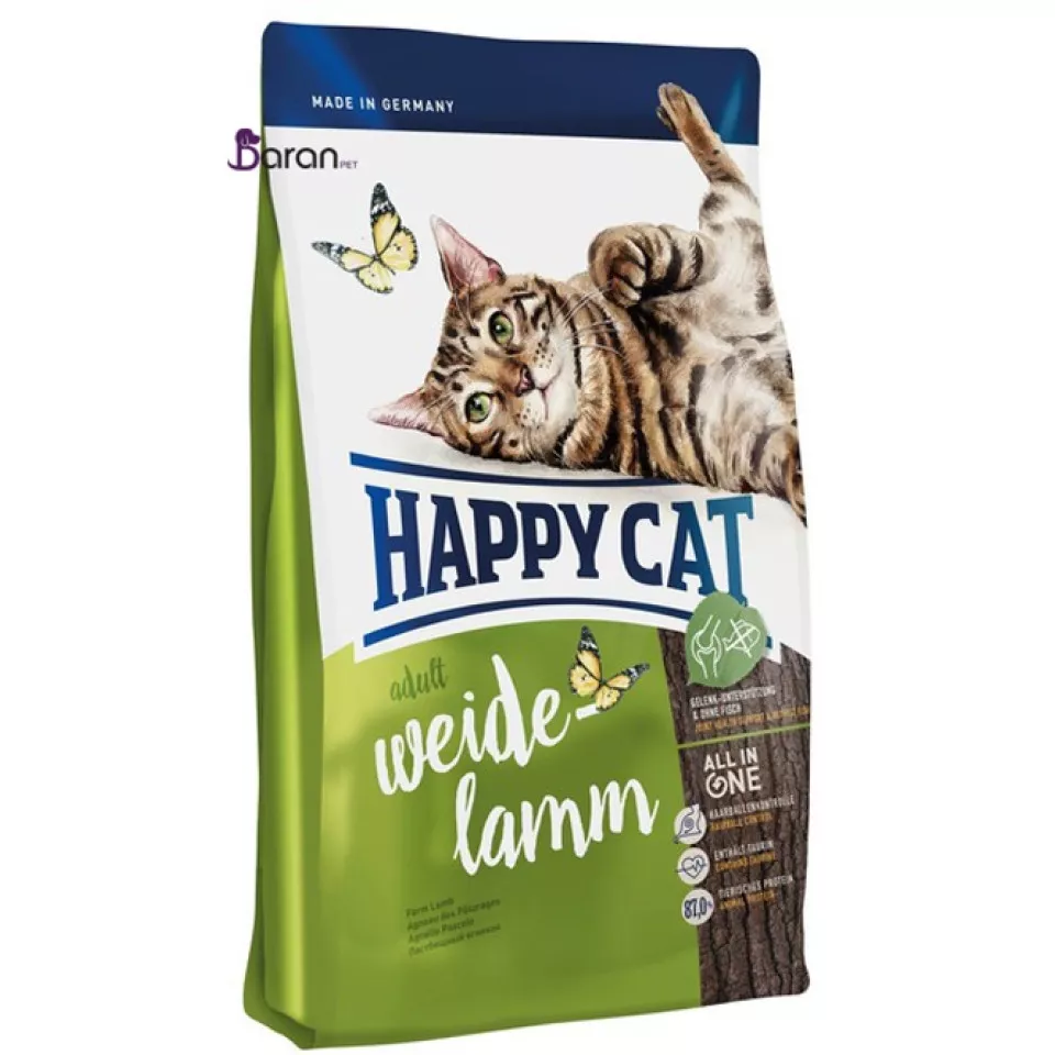 غذای گربه هپی کت حاوی گوشت بره (1/4 کیلوگرم)