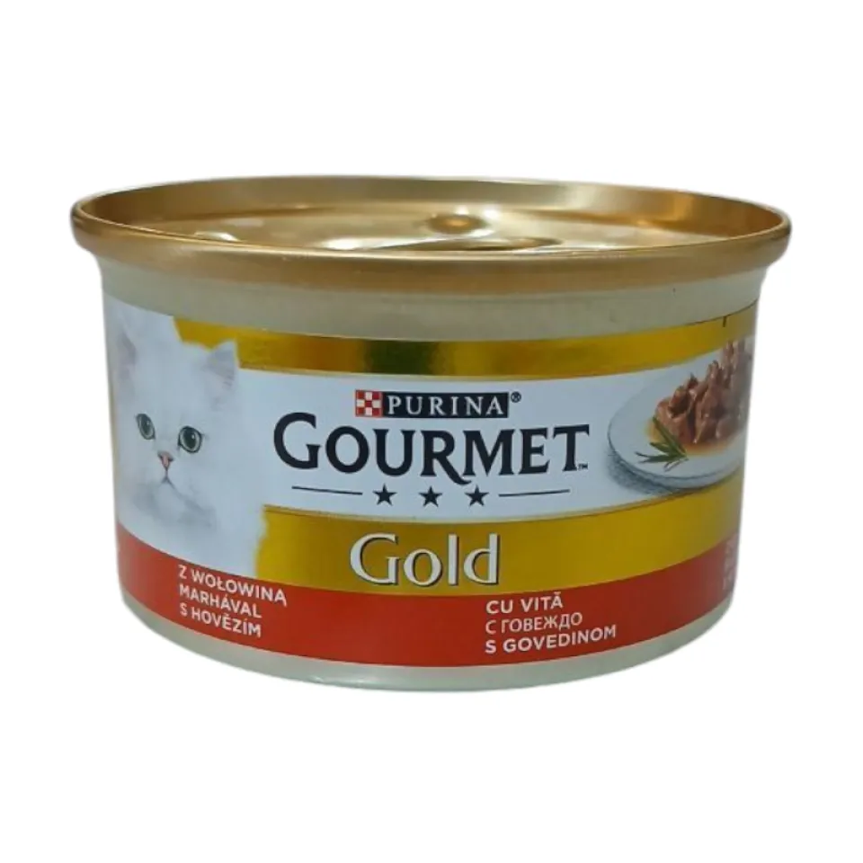 کنسرو گربه گورمه گلد بیف Purina Gourmet Gold Beef