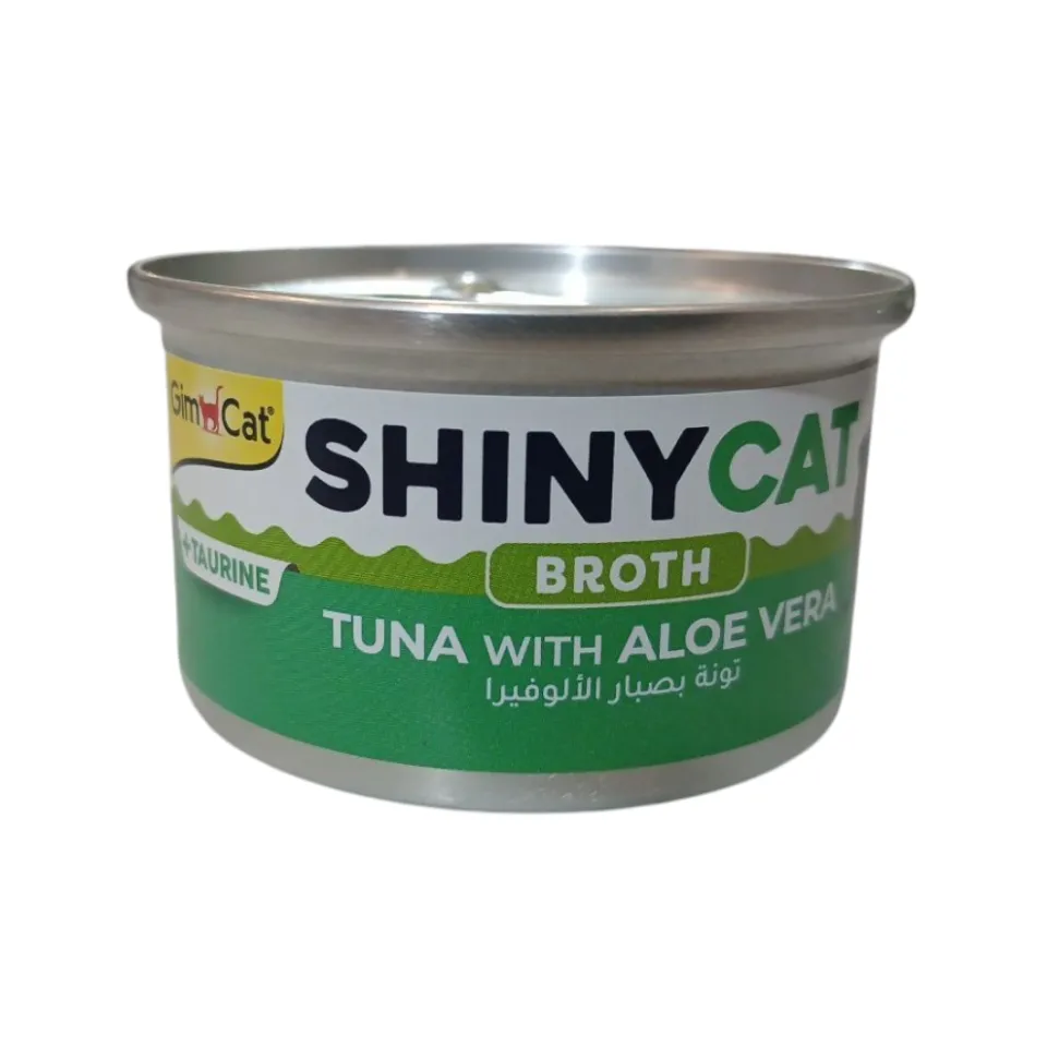 کنسرو گربه جیم کت ماهی تن و آلوورا در ژله GimCat Shiny Tuna with Aloevera