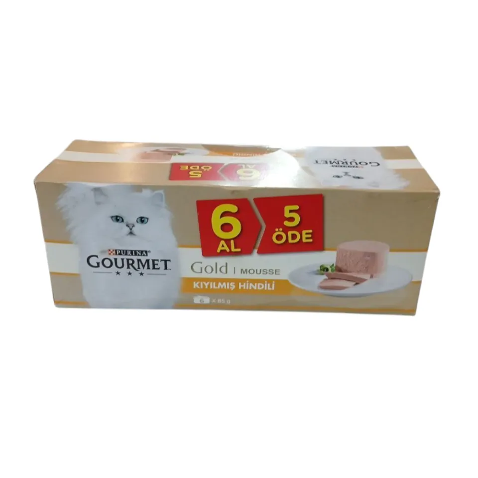 کنسرو گربه گورمه گلد پته بوقلمون  Gourmet Gold Pate Turkey