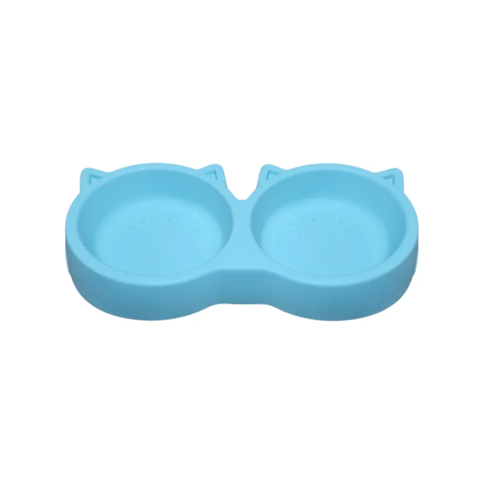ظرف آب و غذای دوقلو طرح گربه یونیک Unique Cat Food Twin Bowel
