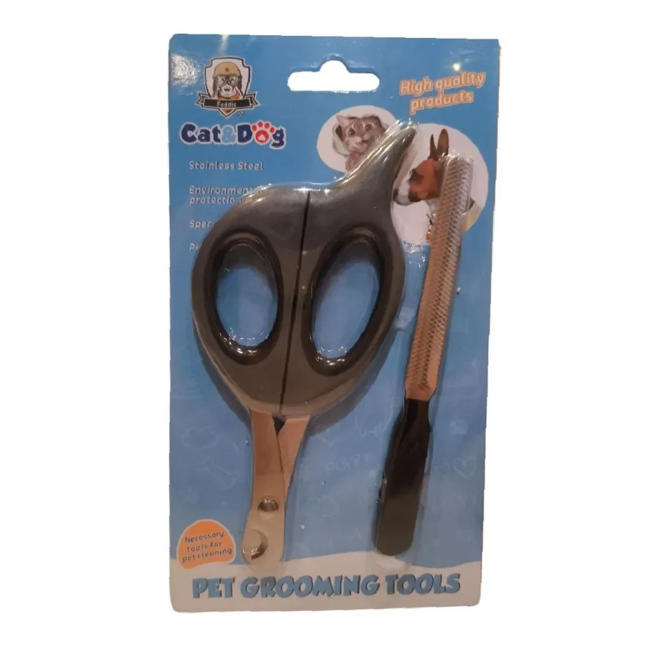 ناخن گیر قیچی شکل سگ و گربه با سوهان   Pet Nail Clippr With Rasp Grind 
