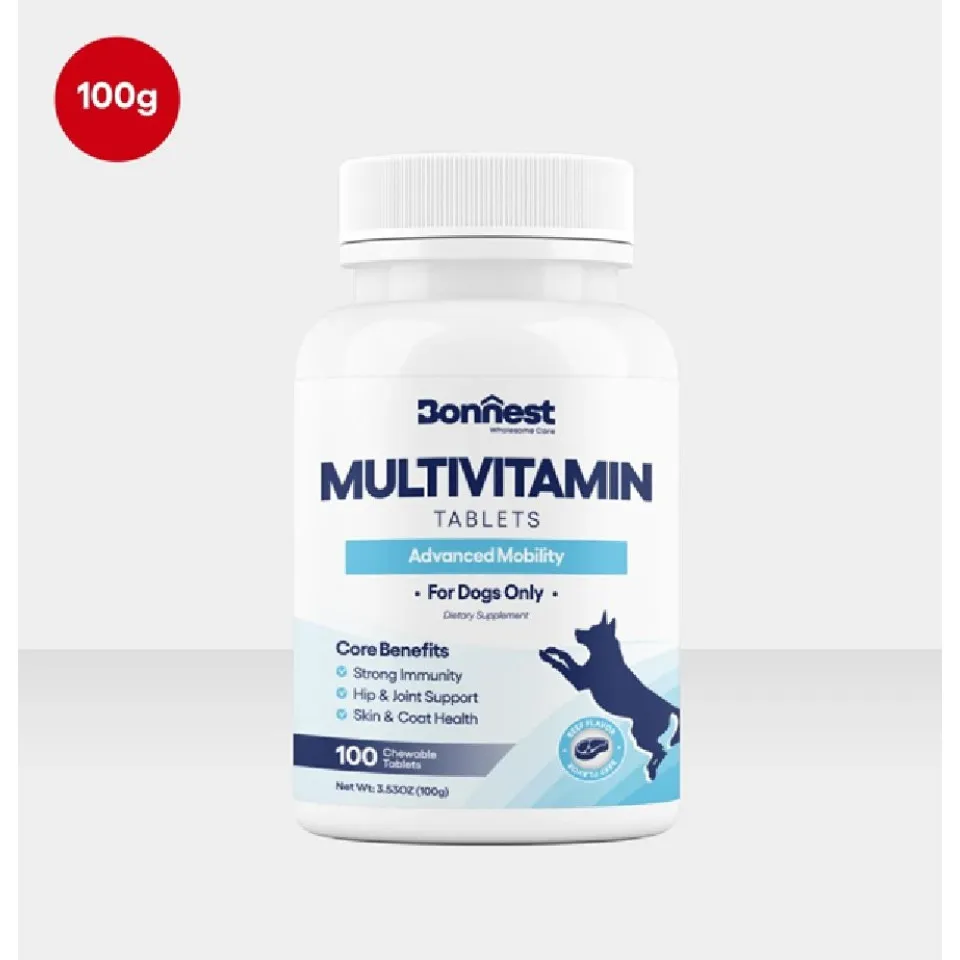قرص مولتی ویتامین سگ بونستBonnest Multivitamin Tablets-100T