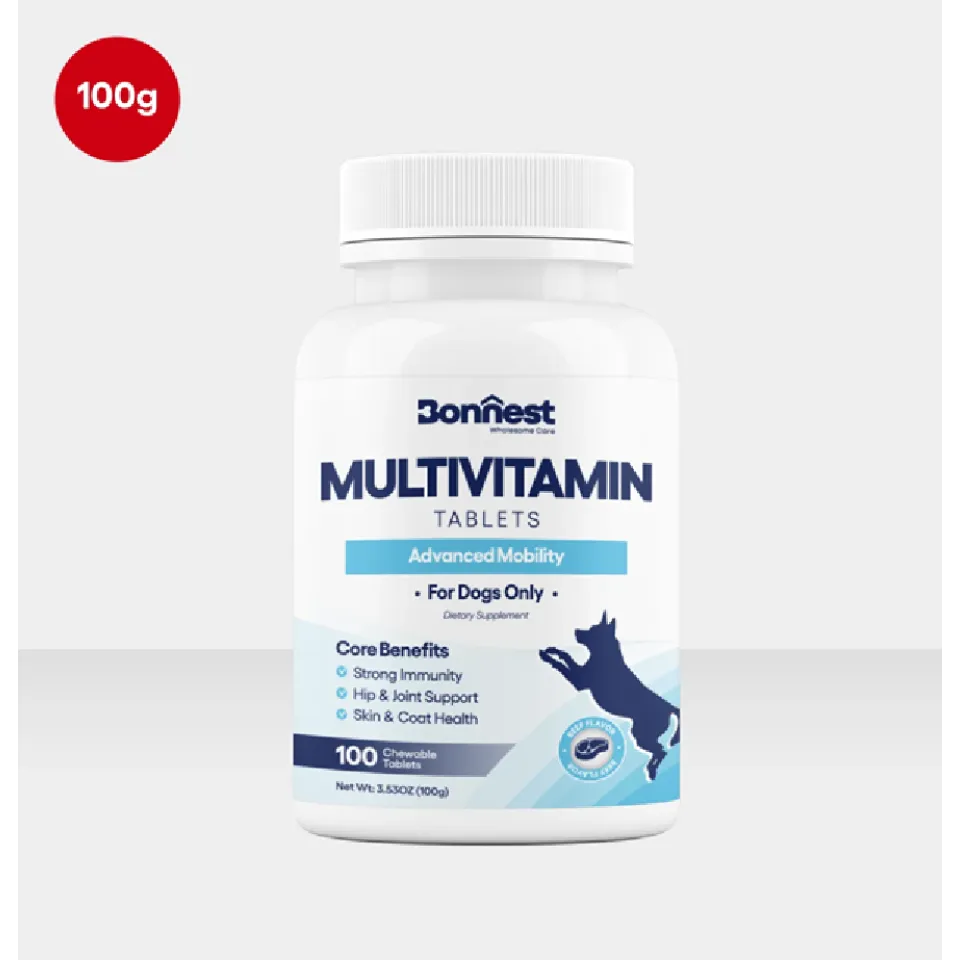 قرص مولتی ویتامین سگ بونستBonnest Multivitamin Tablets-100T