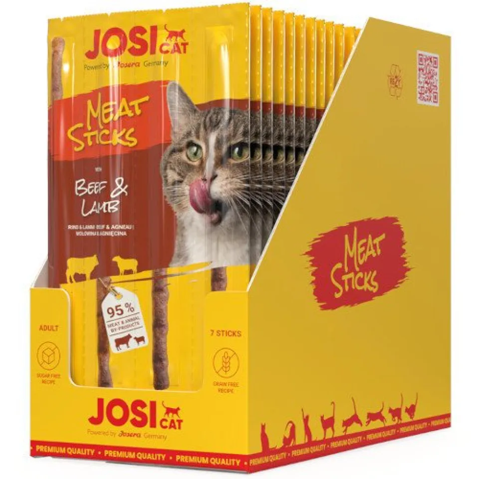 تشویقی مدادی گربه جوسرا جوسی گوشت گاو و بره Josera Josi Cat Meat Sticks Beef  & Lamb