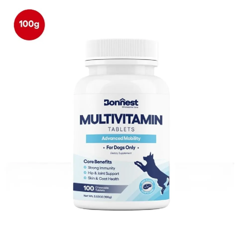 قرص مولتی ویتامین سگ بونستBonnest Multivitamin Tablets-100T