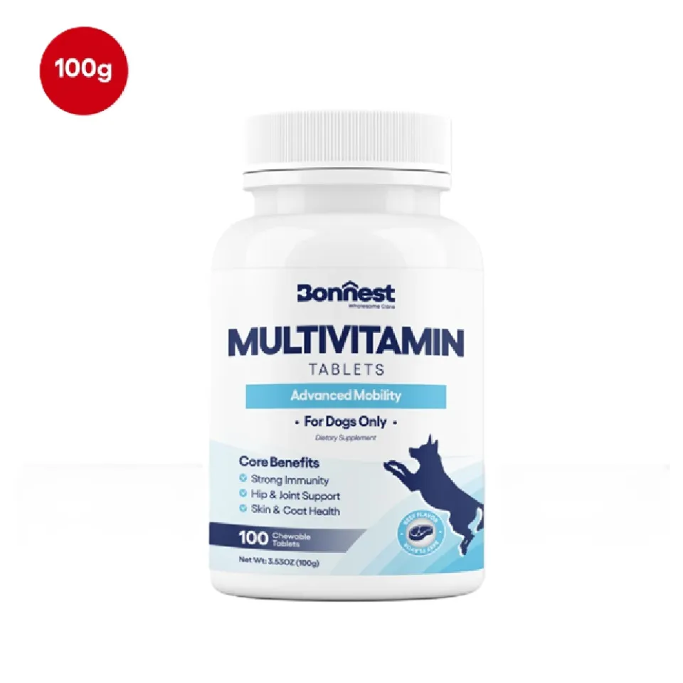 قرص مولتی ویتامین سگ بونستBonnest Multivitamin Tablets-100T