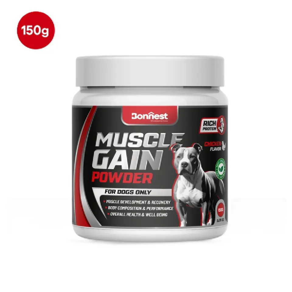 پودر پروتئین و عضله سازی مخصوص سگ بونستBonnest Muscle Gain Powder-Dogs-150g