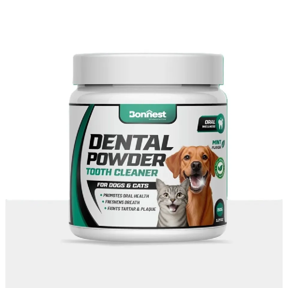 پودر تمیز کننده دندان گربه و سگ بونستBonnest Dental Powder (Tooth Cleaner)150g