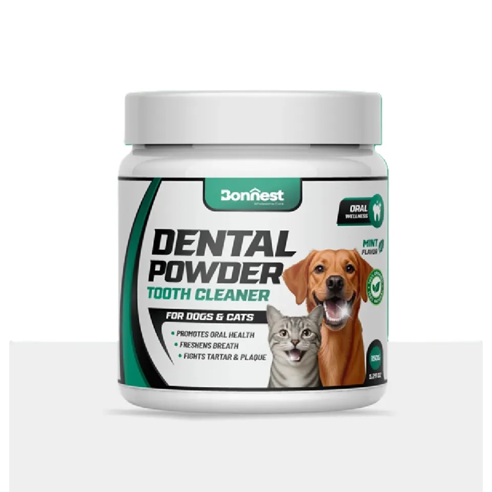 پودر تمیز کننده دندان گربه و سگ بونستBonnest Dental Powder (Tooth Cleaner)150g