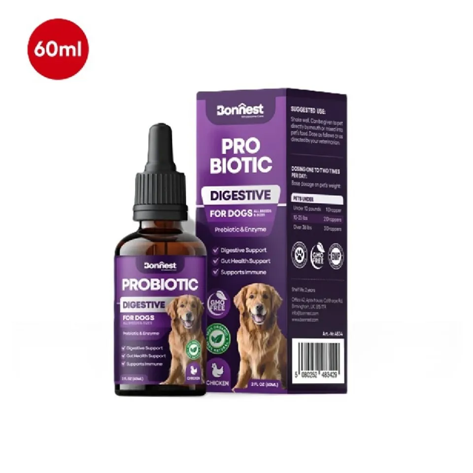 قطره پروبیوتیک سگ بونستBonnest Probiotic Drops-Dog(60ml)