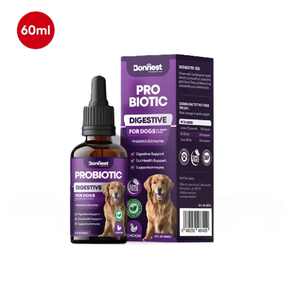قطره پروبیوتیک سگ بونستBonnest Probiotic Drops-Dog(60ml)