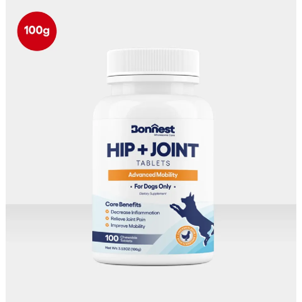 قرص مکمل مفصل و ران سگ بونستBonnest Hip & Joint Tablets-100T