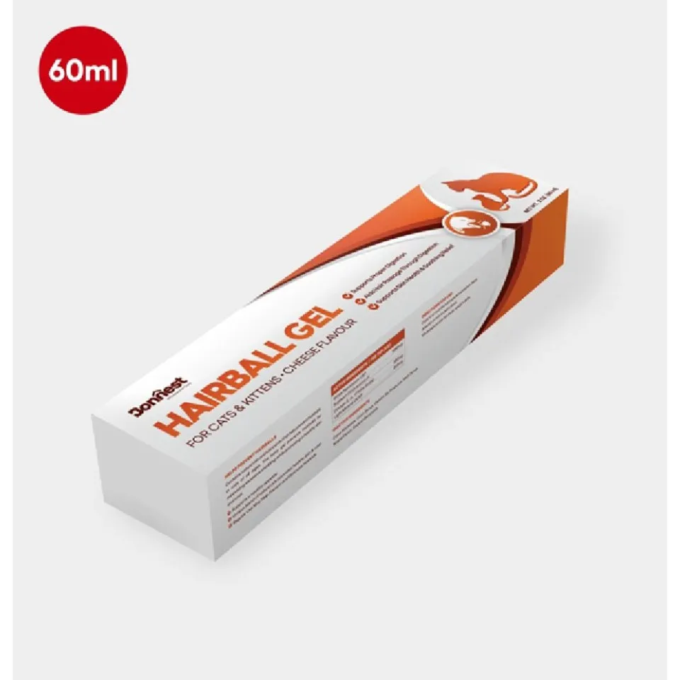ژل آنتی هربال گریه و بچه گربه بونستBonnest Hairball Gel-Cats&Kitten-60ml