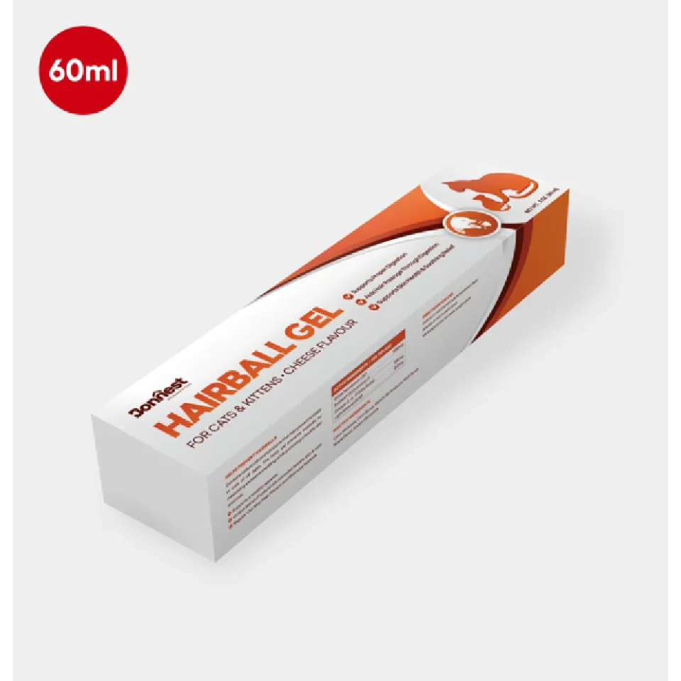 ژل آنتی هربال گریه و بچه گربه بونستBonnest Hairball Gel-Cats&Kitten-60ml