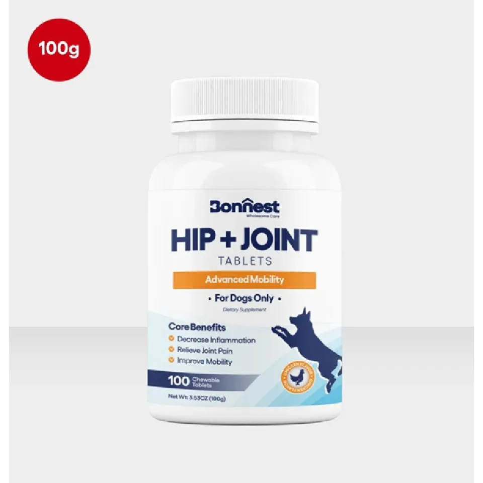 قرص مکمل مفصل و ران سگ بونستBonnest Hip & Joint Tablets-100T