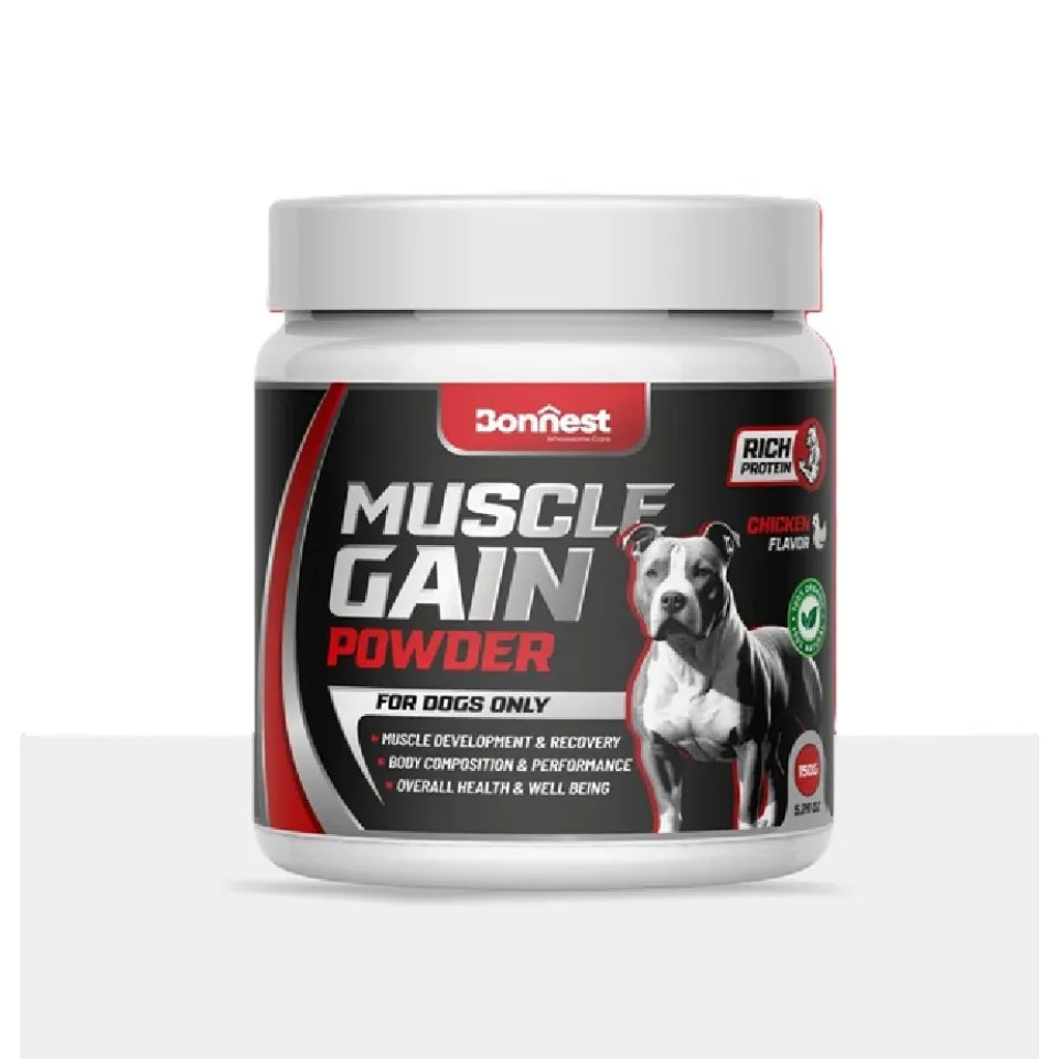 پودر پروتئین و عضله سازی مخصوص سگ بونستBonnest Muscle Gain Powder-Dogs-150g