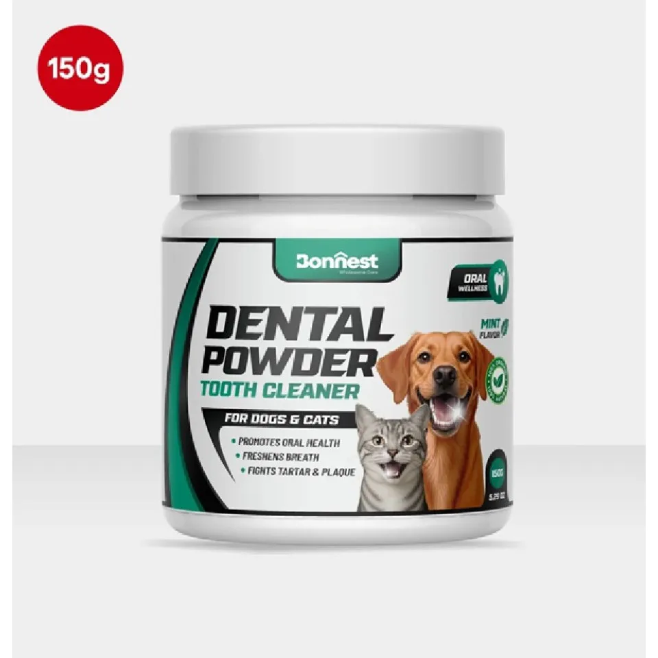 پودر تمیز کننده دندان گربه و سگ بونستBonnest Dental Powder (Tooth Cleaner)150g