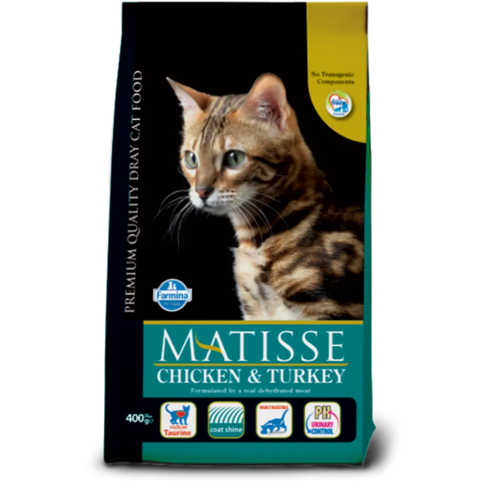 غذای خشک گربه ماتیس حاوی مرغ و بوقلمون :: MATISSE Chiken Turkey