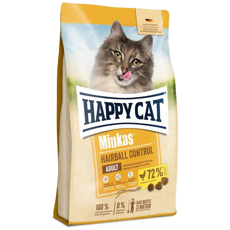 هپی کت مینکاس هربال 10 کیلویی HappyCat Minkas Hairball